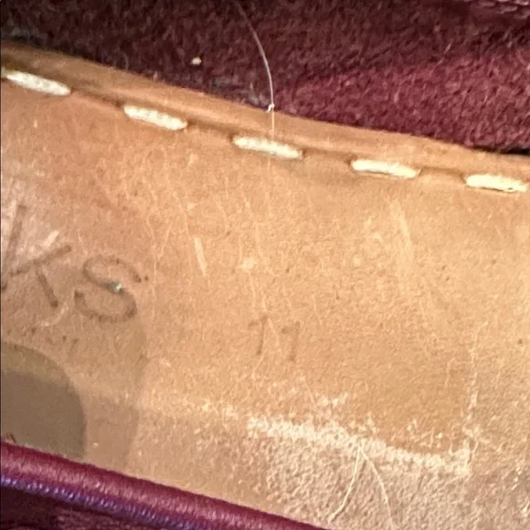 Women’s Tieks Burgundy Leather Flats size 11 - Picture 7 of 9